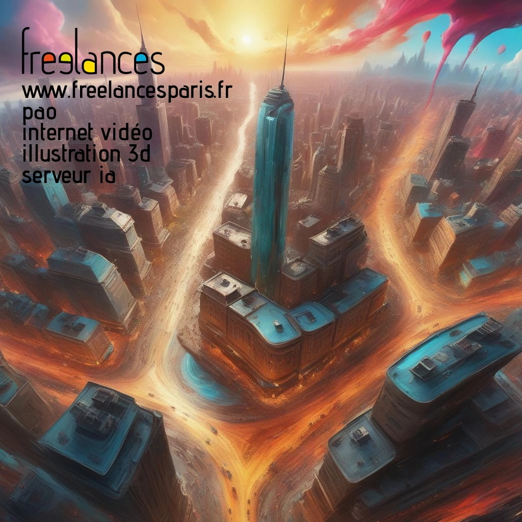 Pao mise en page internet vidéo illustration 3d serveur IA générative AI freelance paris studio de création magazines uz0yvhh0